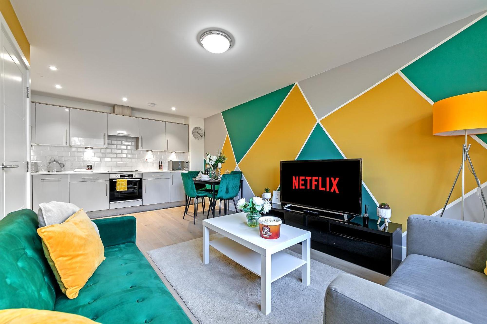 Luxurious Mk City Apartment- Walk To Train Station, Smart Tv With Netflix, Disney Plus & Prime! Milton Keynes Extérieur photo